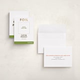"Portrait Custom" - Holiday Cards in Gold by Minted - Assembled