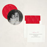 "snowdrift" - Holiday Ornament Cards in Snow by Sara Hicks Malone - Assembled