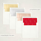 "snowdrift" - Holiday Ornament Cards in Snow by Sara Hicks Malone - Envelope Liner Options