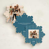 "Christmas snowflake" - Holiday Ornament Cards in Ice by Ana de Sousa - Back of Card Options