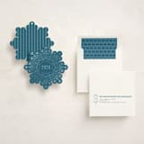 "Christmas snowflake" - Holiday Ornament Cards in Ice by Ana de Sousa - Assembled