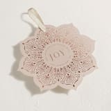 "poinsettia ornament" - Holiday Ornament Cards in Winter Rose by Ana de Sousa - Detail