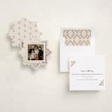 "Beautiful foliage" - Holiday Ornament Cards in Cream by Ana de Sousa - Assembled