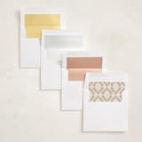 "Beautiful foliage" - Holiday Ornament Cards in Cream by Ana de Sousa - Envelope Liner Options