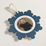 "Cross Snowflake" - Holiday Ornament Cards in Midnight by Itsy Belle Studio - Detail