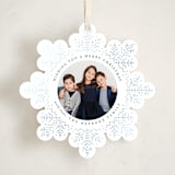 "Let it Snow" - Holiday Ornament Cards in Frost by Brooke Chandler - Front