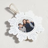 "Let it Snow" - Holiday Ornament Cards in Frost by Brooke Chandler - Detail