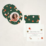 "Happiest Dots" - Holiday Ornament Cards in Fruitcake by Pixel and Hank - Assembled