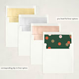 "Happiest Dots" - Holiday Ornament Cards in Fruitcake by Pixel and Hank - Envelope Liner Options
