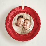 "Natale" - Holiday Ornament Cards in Peppermint by Pati Cascino - Front