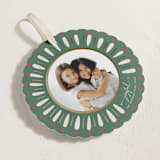 "Painted Wreath Gilded" - Holiday Ornament Cards in Garland by Antonia Jae Krajicek - Detail