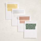 "Painted Wreath Gilded" - Holiday Ornament Cards in Garland by Antonia Jae Krajicek - Envelope Liner Options