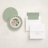"Scalloped Circle" - Holiday Ornament Cards in Evergreen by Kelly Williams - Assembled