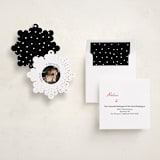 "A Very Married Christmas Foil Ornament" - Holiday Ornament Cards in Snow by Anna Kasper - Assembled