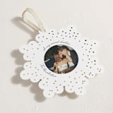 "A Very Married Christmas Foil Ornament" - Holiday Ornament Cards in Snow by Anna Kasper - Detail