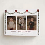 "Joyful Holly" - Holiday Cards in Peppermint by Susan Moyal - Folded Card