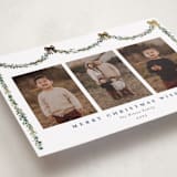 "Joyful Holly" - Holiday Cards in Wintermint by Susan Moyal - Detail