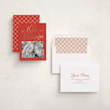 "Peppermint Twist" - Holiday Cards in Candy Apple by Jessica Williams - Assembled