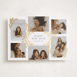 "Gilded Greenery" - Holiday Cards in Snowball by Michelle Taylor - Front