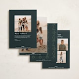 "evergreen gallery" - Holiday Cards in Juniper by Rebecca Durflinger - Back of Card Options