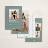 "evergreen gallery" - Holiday Cards in Snow by Rebecca Durflinger - Back of Card Options