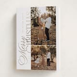 "Sideways Merry" - Holiday Cards in Tinsel by Kelly Schmidt - Folded Card