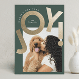 "Here comes the joy" - Holiday Cards in Forest by Jackie Crawford - Front