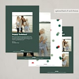 "Here comes the joy" - Holiday Cards in Forest by Jackie Crawford - Back of Card Options