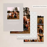 "Mesmerize" - Holiday Cards in Cotton by Carolyn Nicks - Back of Card Options