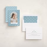 "Palmdeco" - Holiday Cards in Aquamarine by Tamara Hilje - Assembled