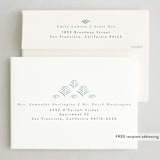 "Palmdeco" - Holiday Cards in Aquamarine by Tamara Hilje - FREE Recipient Addressing