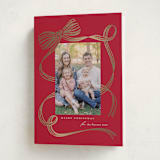 "Neddy" - Holiday Cards in Cranberry by Carrie ONeal - Folded Card