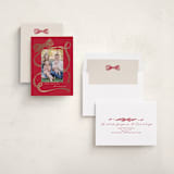 "Neddy" - Holiday Cards in Cranberry by Carrie ONeal - Assembled