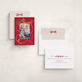 "Neddy" - Holiday Cards in Cranberry by Carrie ONeal - Assembled