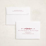 "Neddy" - Holiday Cards in Cranberry by Carrie ONeal - FREE Recipient Addressing