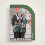 "Curve" - Holiday Cards in Pine by Brianne Larsen - Front