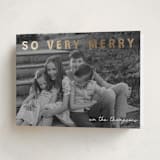 "merry greeting" - Holiday Cards in Cream by Jenny Millington - Folded Card
