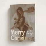 "Vintage Classic" - Holiday Cards in Snowfall by Everett Paper Goods - Folded Card