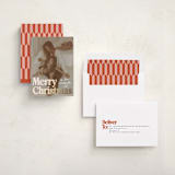 "Vintage Classic" - Holiday Cards in Snowfall by Everett Paper Goods - Assembled