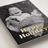 "Bold Modern" - Holiday Cards in Eggnog by Katherine Moynagh - Detail