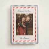 "Vintage Border" - Holiday Cards in Navy by Kelly Schmidt - Front