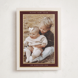 "Encompass" - Holiday Cards in Maroon by Nicole Walsh - Front