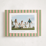 "Southern Sripes" - Holiday Cards in Azalea by Cindy Reynolds - Front