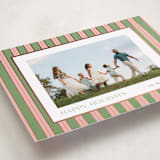 "Southern Sripes" - Holiday Cards in Azalea by Cindy Reynolds - Detail