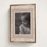 "Gilded Toile" - Holiday Cards in Caramel by Teju Reval - Folded Card