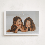 "Simplest border" - Holiday Cards in Snow by Stacey Meacham - Front