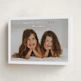 "Simplest border" - Holiday Cards in Snow by Stacey Meacham - Folded Card