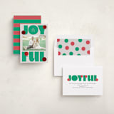 "pop joy" - Holiday Cards in Wreath by Lori Wemple - Assembled
