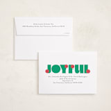 "pop joy" - Holiday Cards in Wreath by Lori Wemple - FREE Recipient Addressing