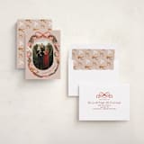 "Winter Ribbon" - Holiday Cards in Scarlet by Elly - Assembled